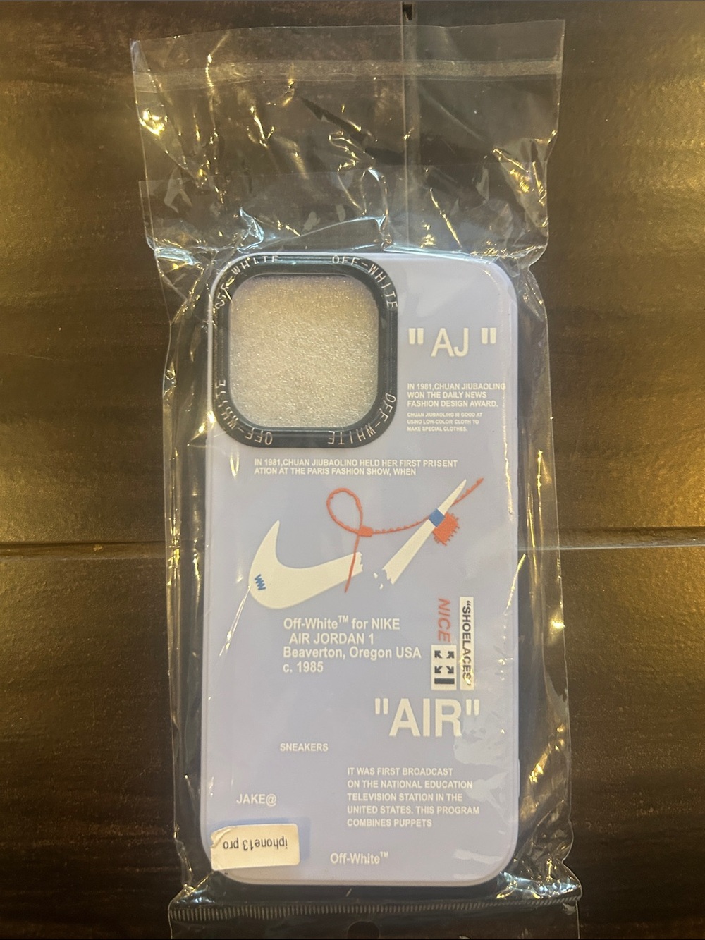 Off-White Lavender iPhone Case with Camera Ring I phone 13 Pro NWT
